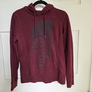 The North Face Women's Maroon Hoodie Sweater Size Small